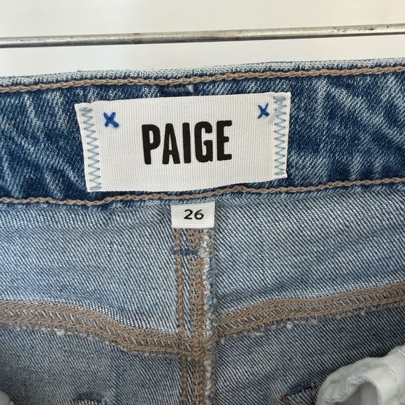 NWT -  PAIGE Harper Light Blue High-Rise Wide Leg Jeans - Picture 12 of 14